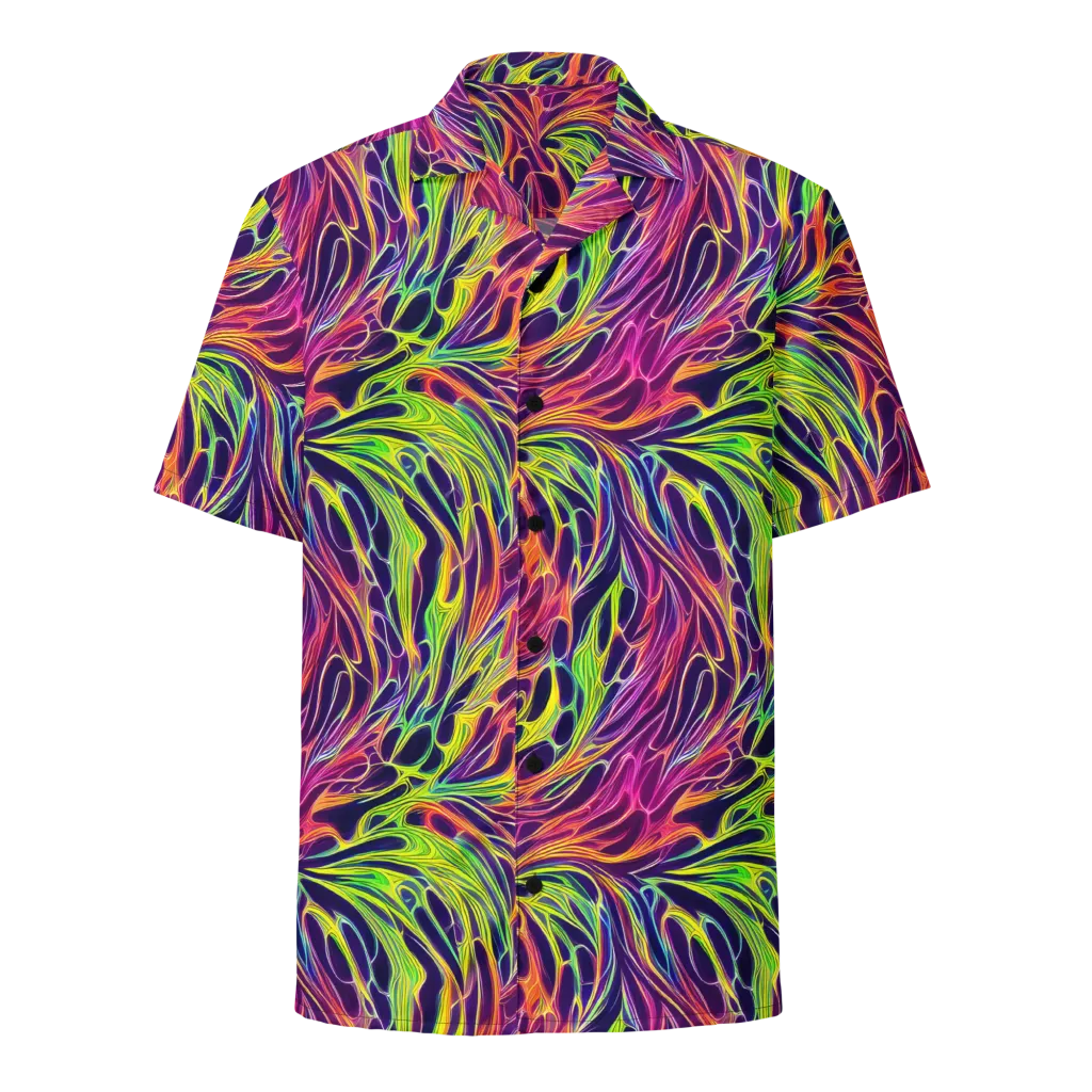Psychic Flame on Button Shirt — Front