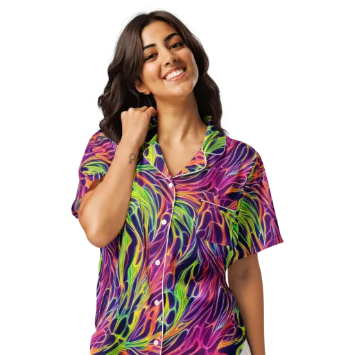 Psychic Flame on a Women's Short Sleeve Pajama Top