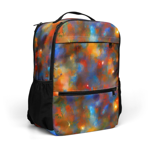 Blue Ember Bloom on a Utility Backpack