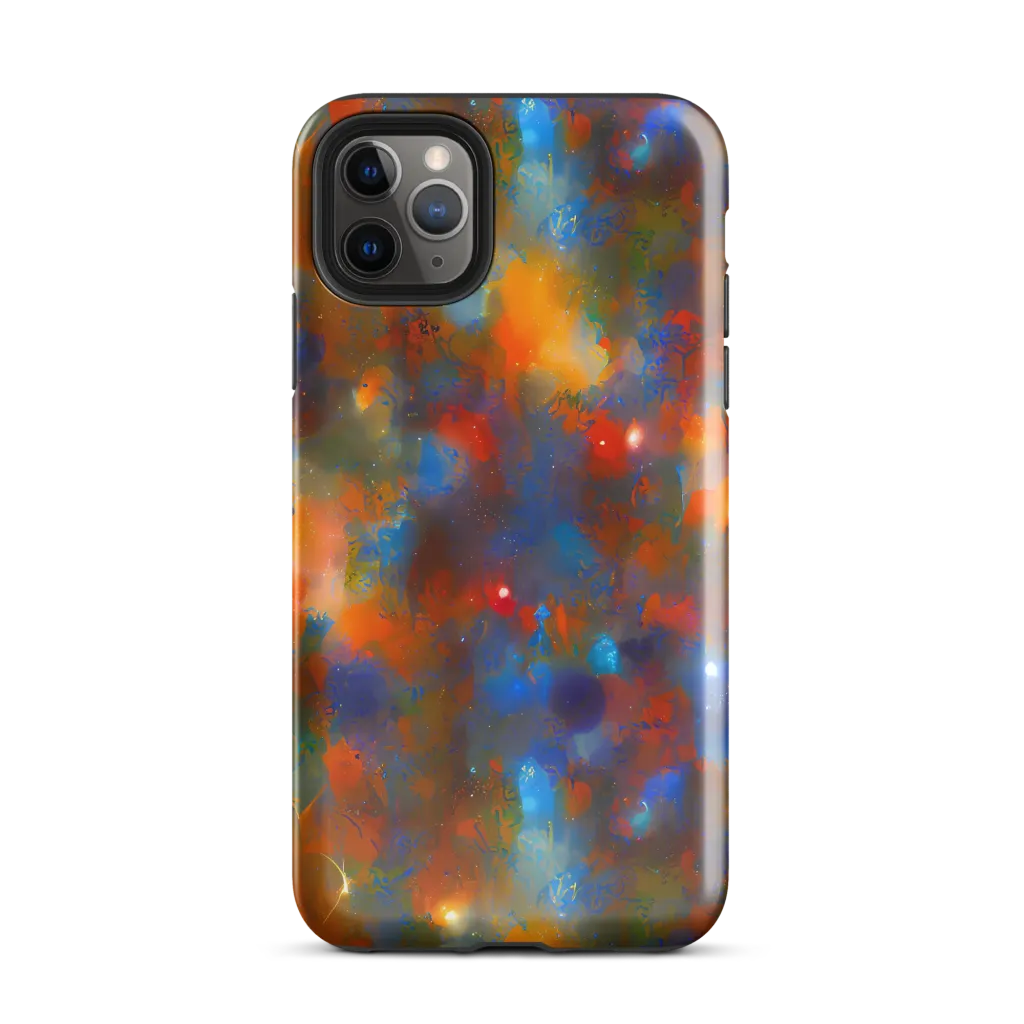 Blue Ember Bloom on Tough Case for iPhone® — Front