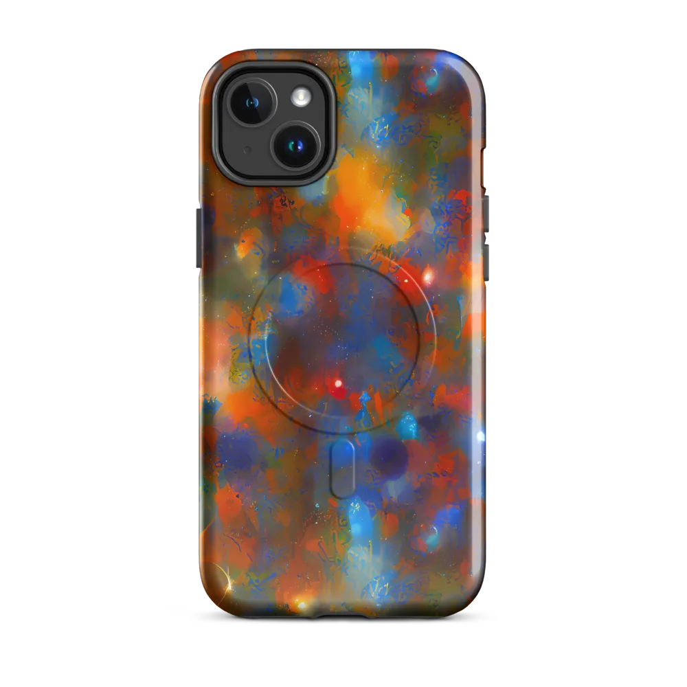 Blue Ember Bloom on MagSafe Tough Case for iPhone® — Front