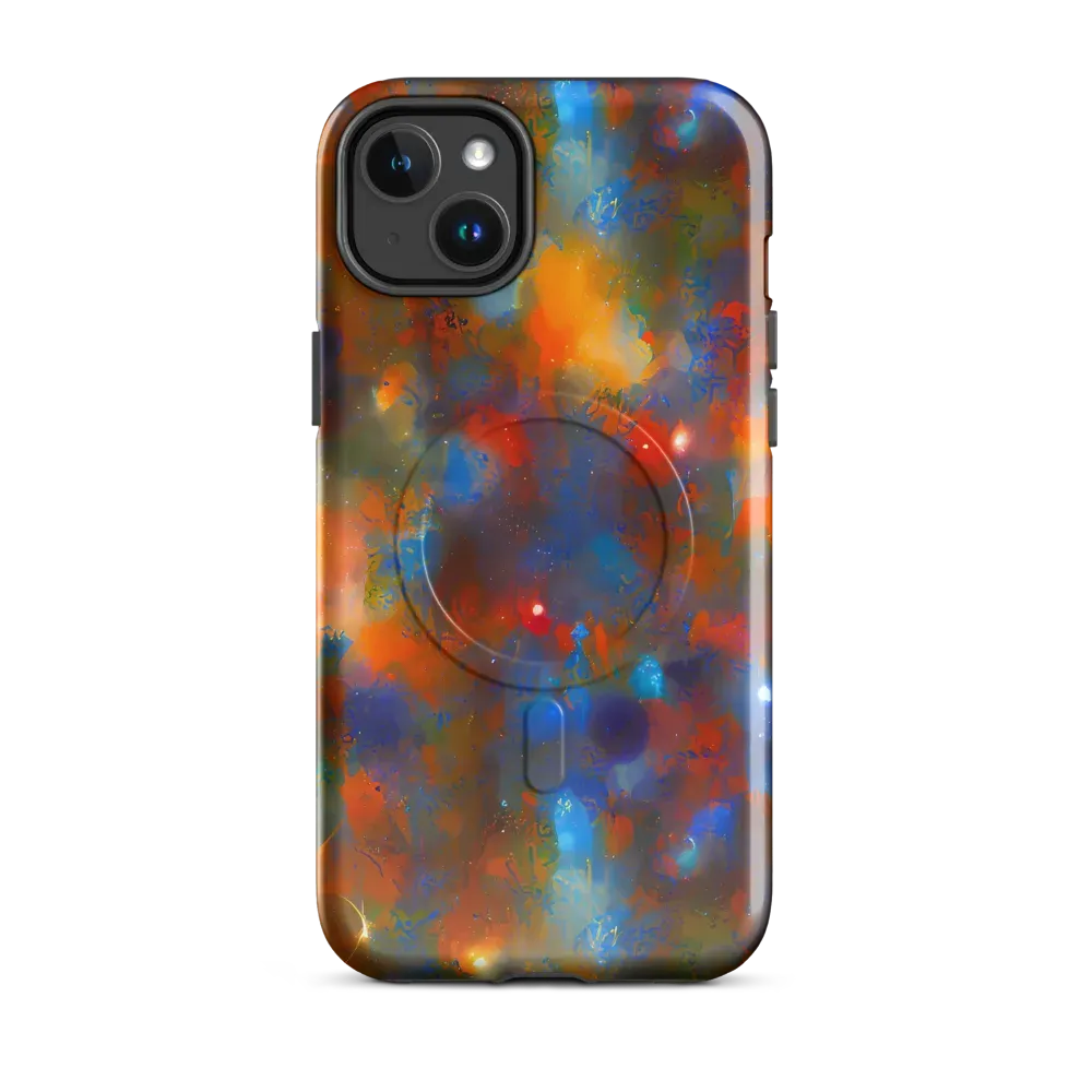 Blue Ember Bloom on MagSafe Tough Case for iPhone® — Front