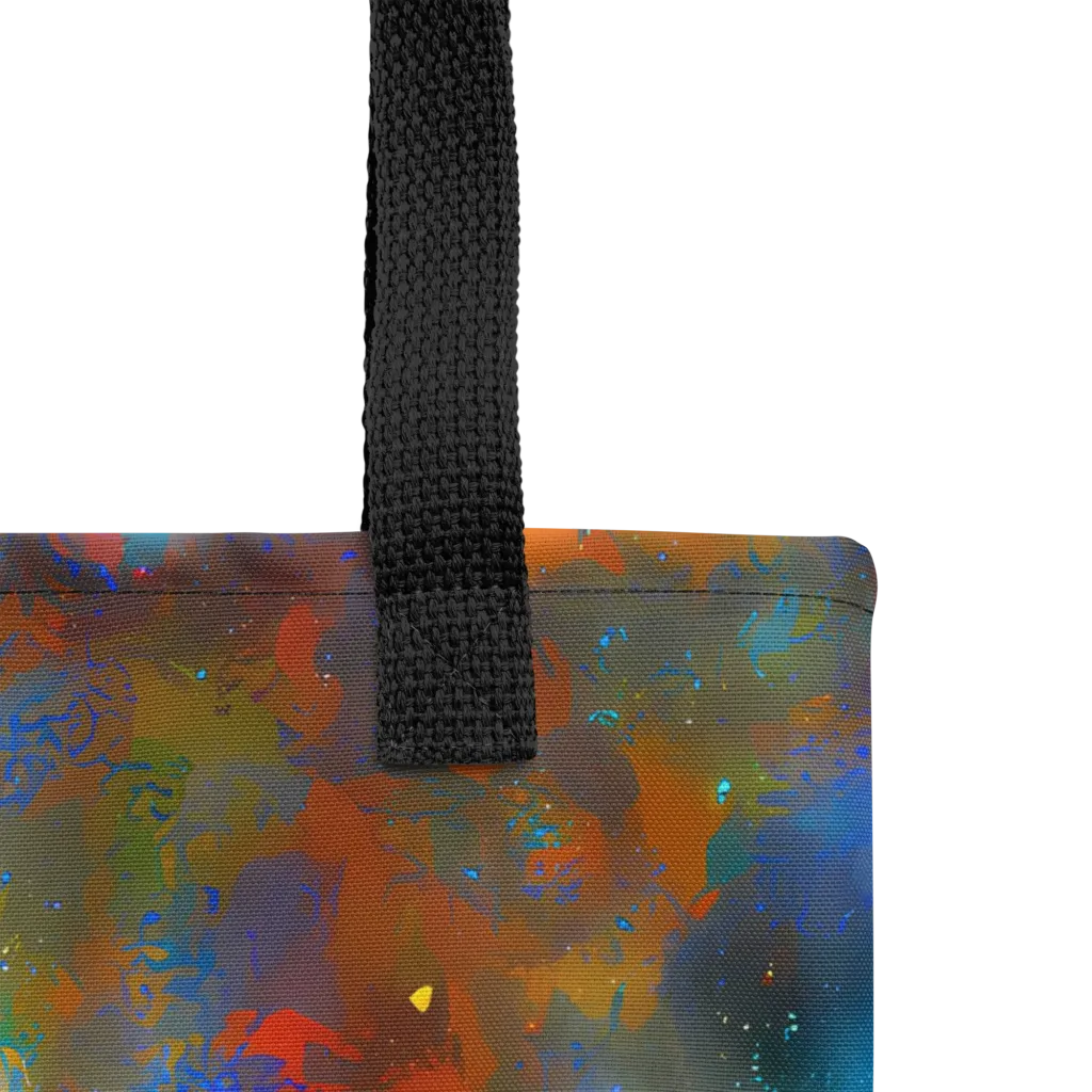 Blue Ember Bloom on Tote Bag — Product details