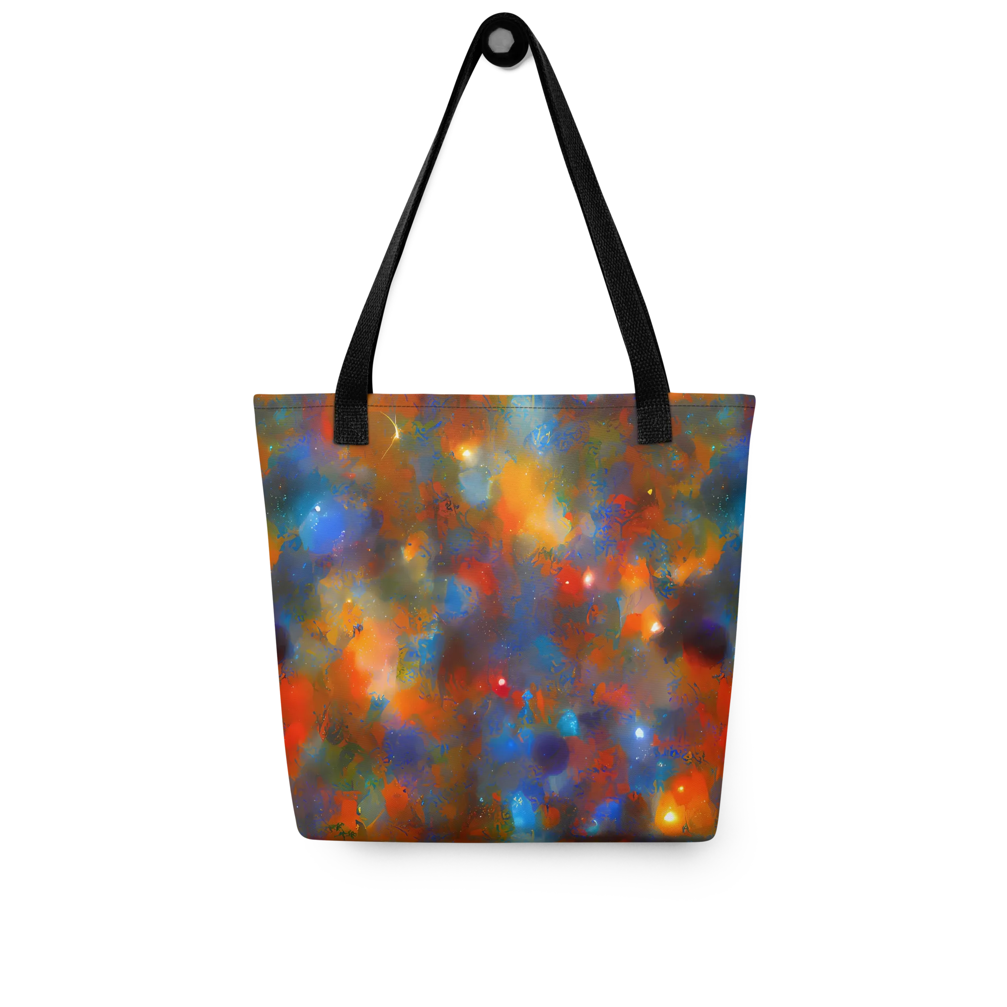 Blue Ember Bloom on Tote Bag — Front