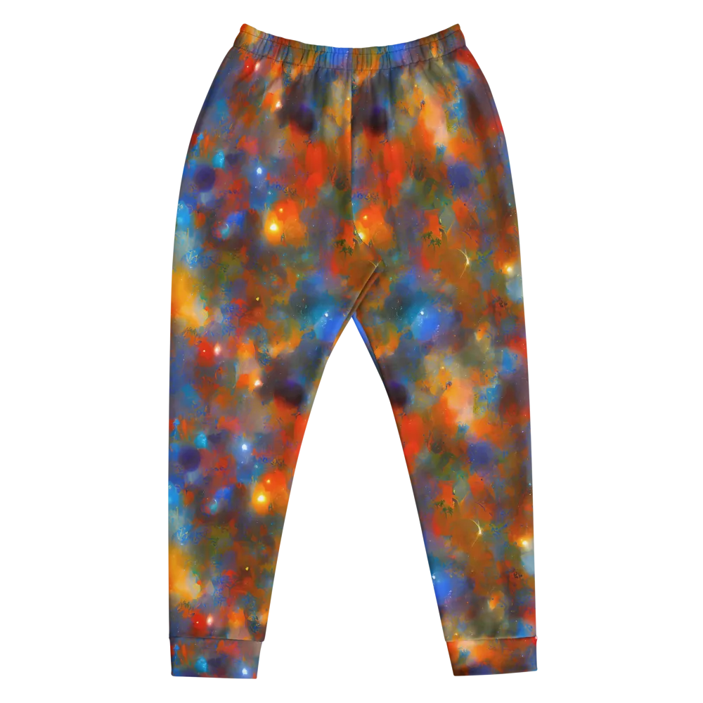 Blue Ember Bloom on Men's Joggers — Front