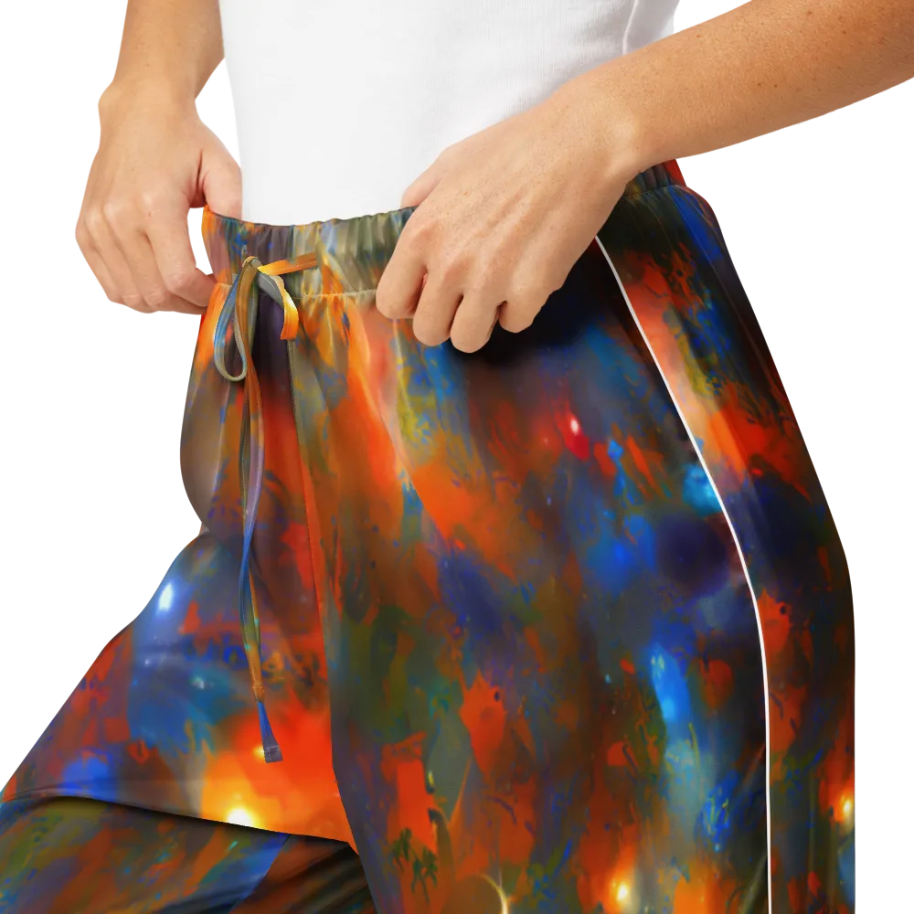 Blue Ember Bloom on Women's Pajama Pants — Product details