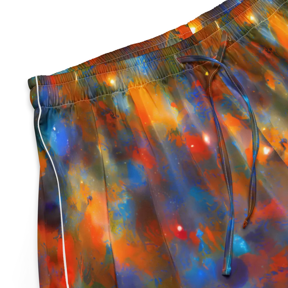 Blue Ember Bloom on Women's Pajama Shorts — Product details