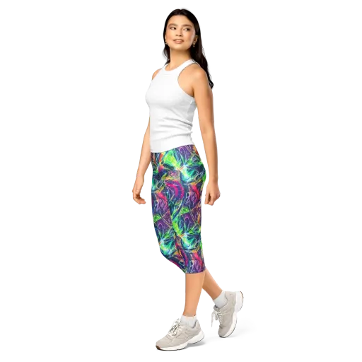 Electric Chromatic Drift on a Capri Leggings
