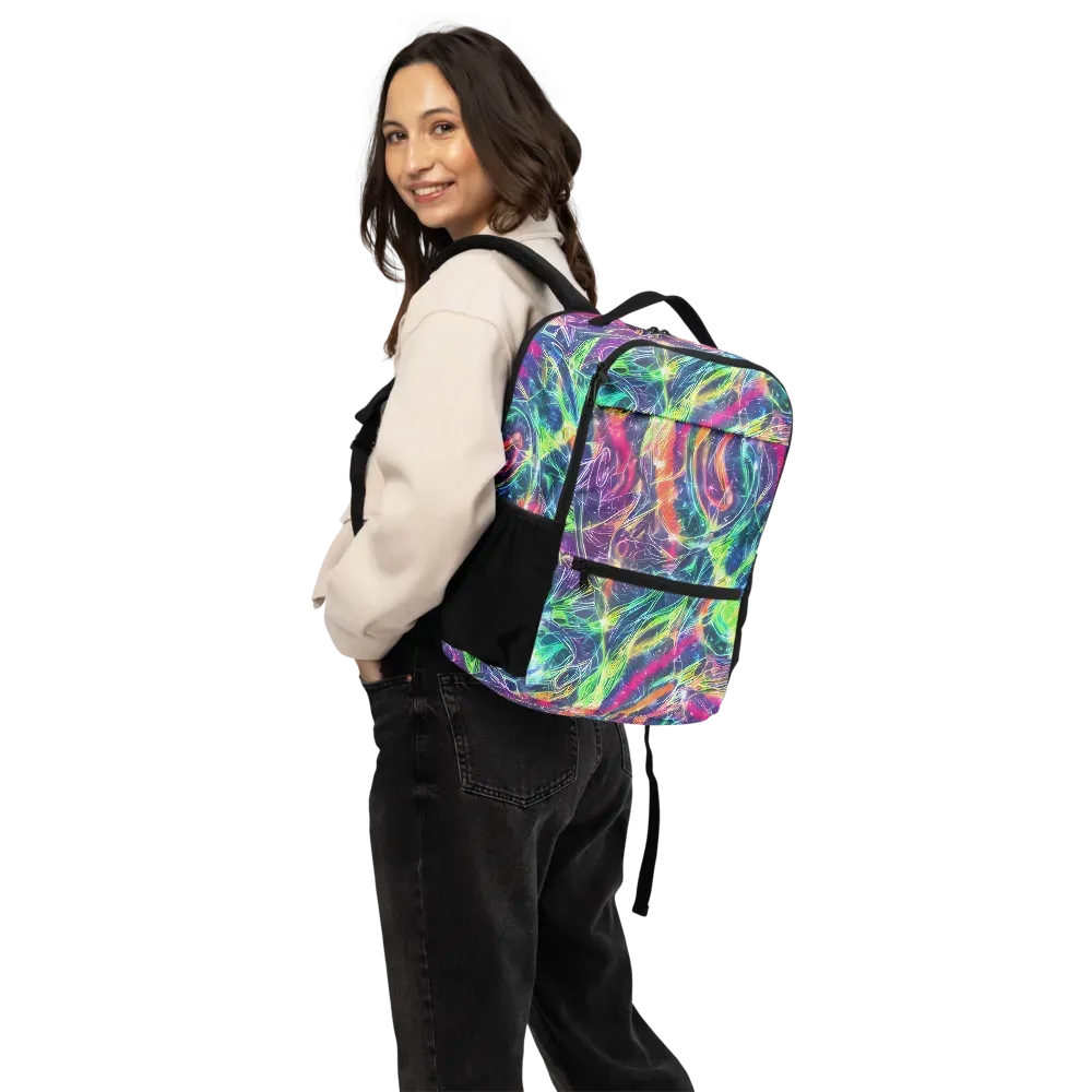 Electric Chromatic Drift on Utility Backpack — Back