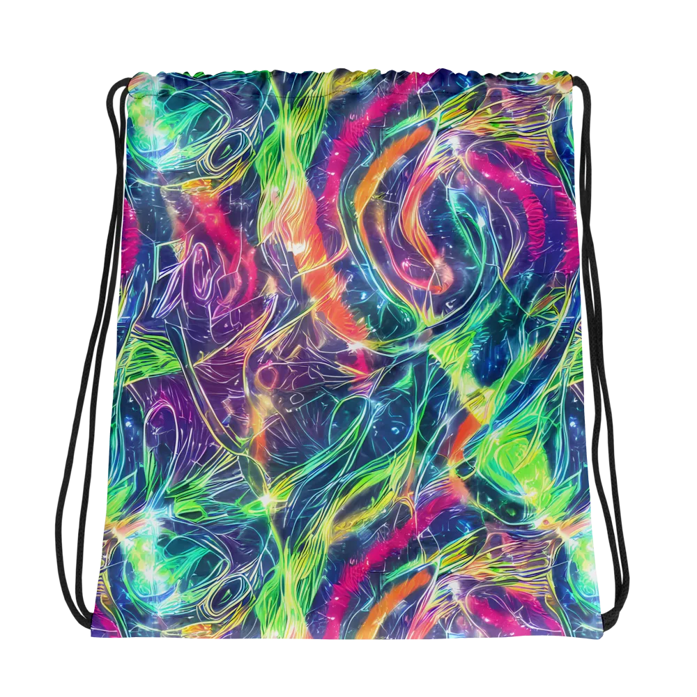 Electric Chromatic Drift on Drawstring Bag — Photo