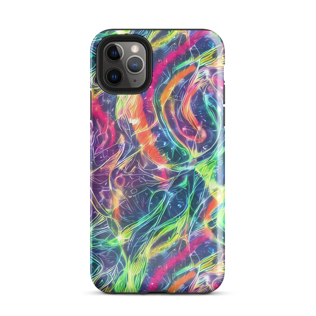 Electric Chromatic Drift on Tough Case for iPhone® — Front