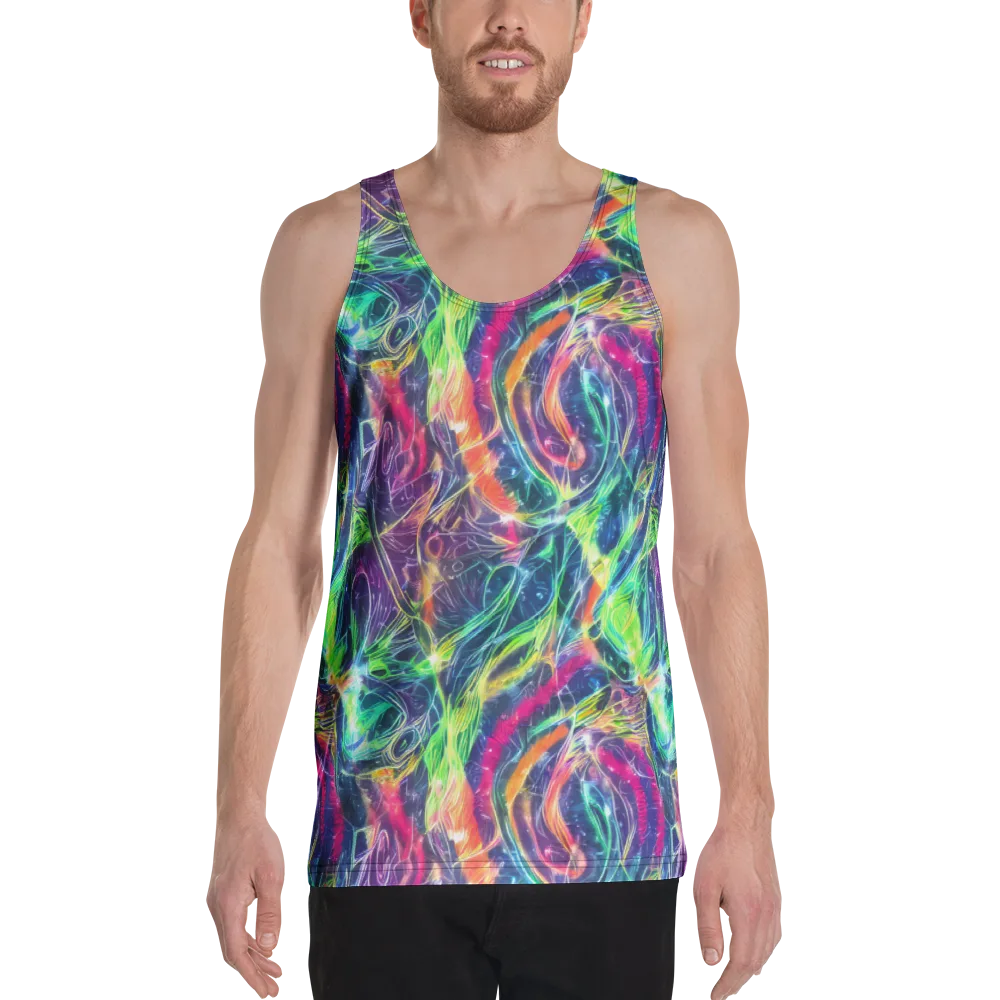 Electric Chromatic Drift on Men's Tank Top — Front