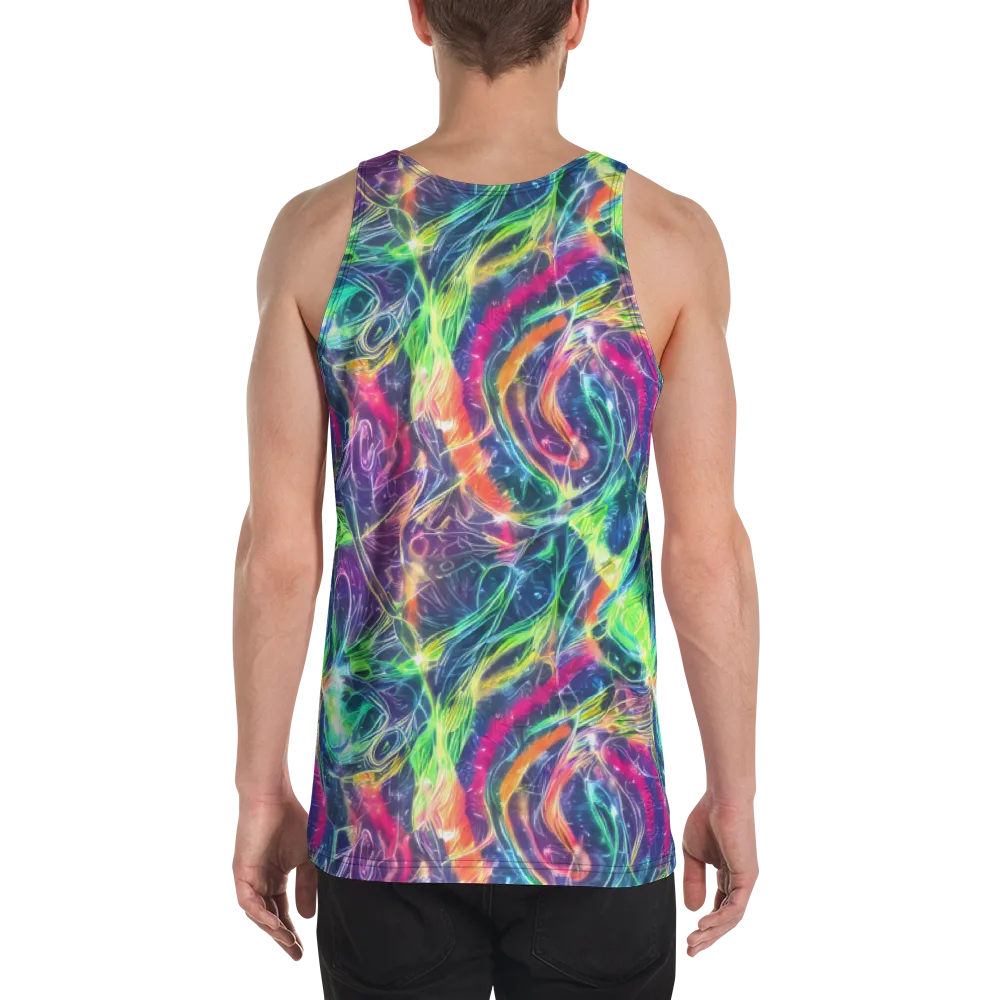 Electric Chromatic Drift on Men's Tank Top — Back