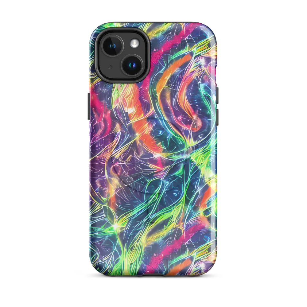 Electric Chromatic Drift on MagSafe Tough Case for iPhone® — Front