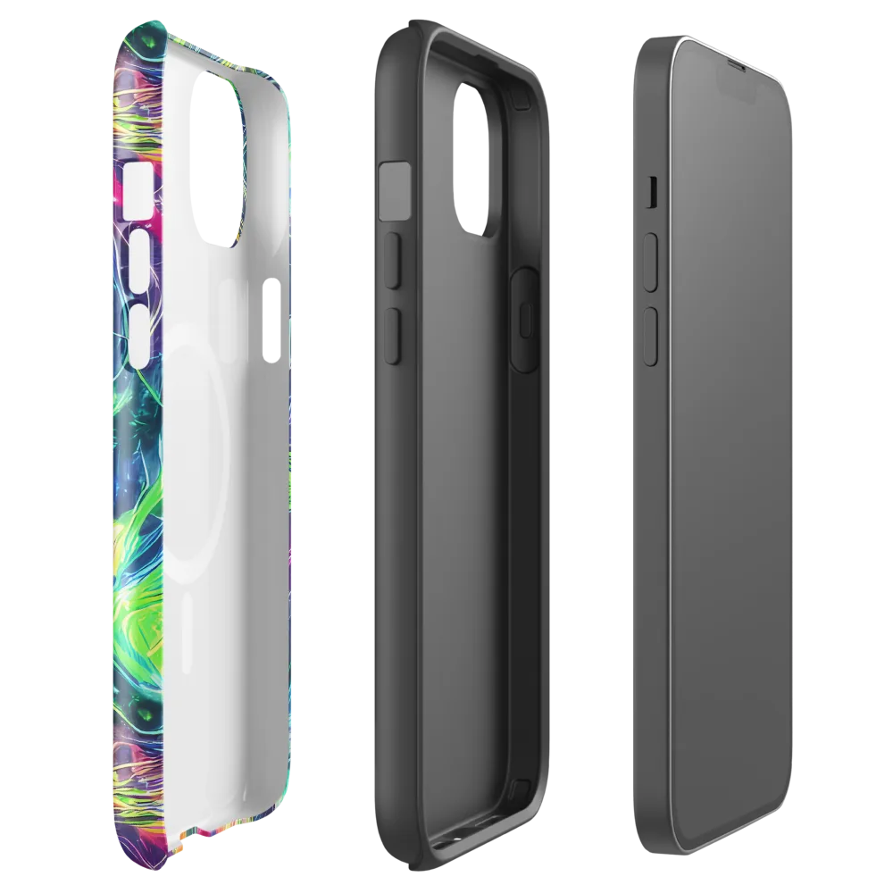 Electric Chromatic Drift on MagSafe Tough Case for iPhone® — Front