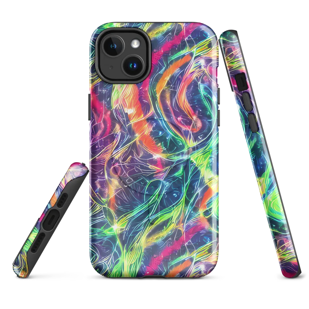 Electric Chromatic Drift on MagSafe Tough Case for iPhone® — Front