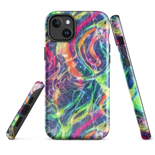 Electric Chromatic Drift on a MagSafe Tough Case for iPhone®