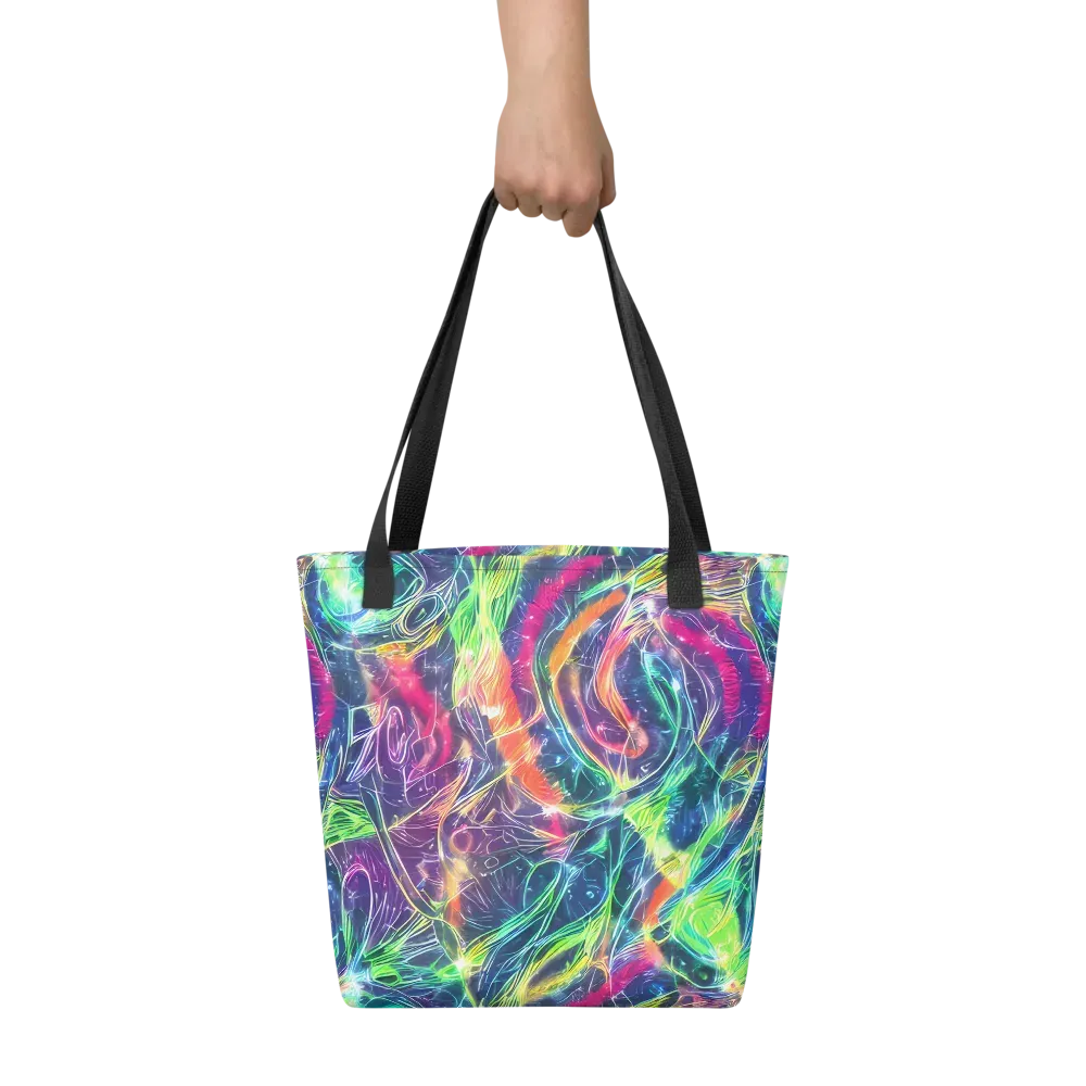 Electric Chromatic Drift on Tote Bag — Front