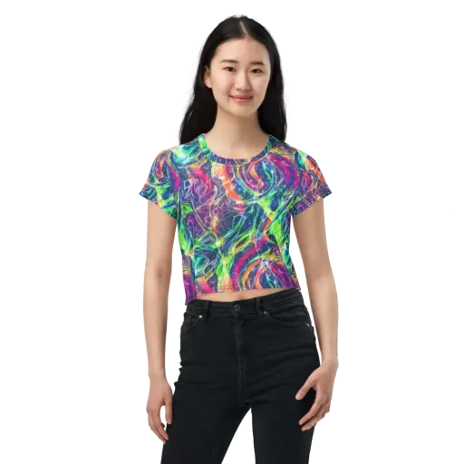 Electric Chromatic Drift on a Crop Tee