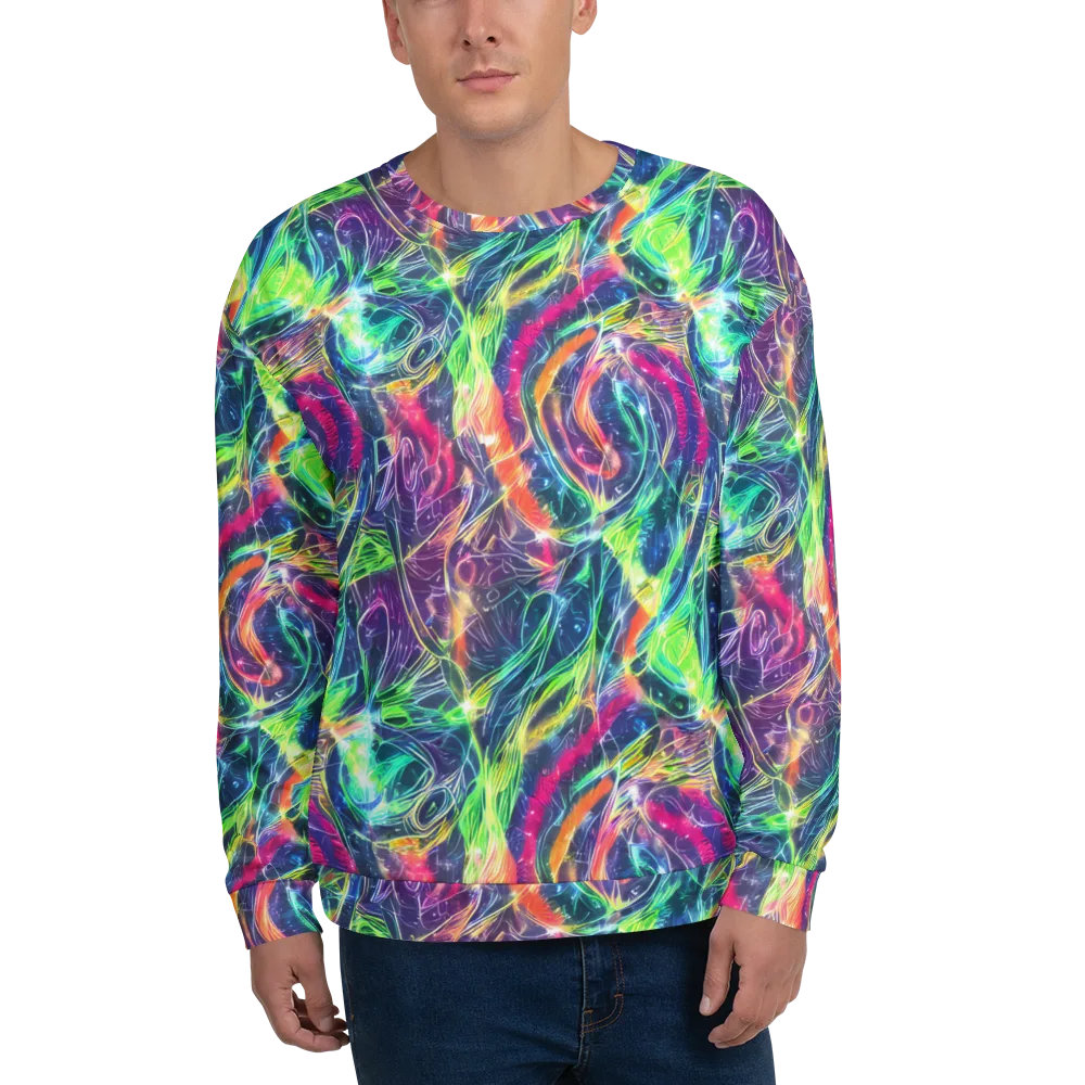Electric Chromatic Drift on Sweatshirt — Front