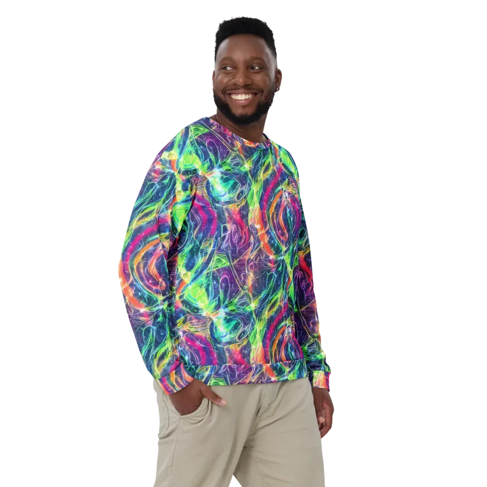 Electric Chromatic Drift on Sweatshirt — Front
