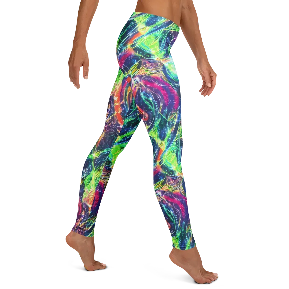 Electric Chromatic Drift on Leggings — Right