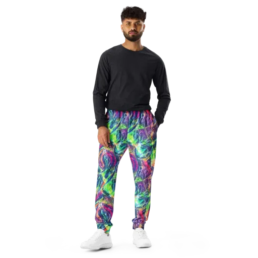 Electric Chromatic Drift on a Men's Joggers
