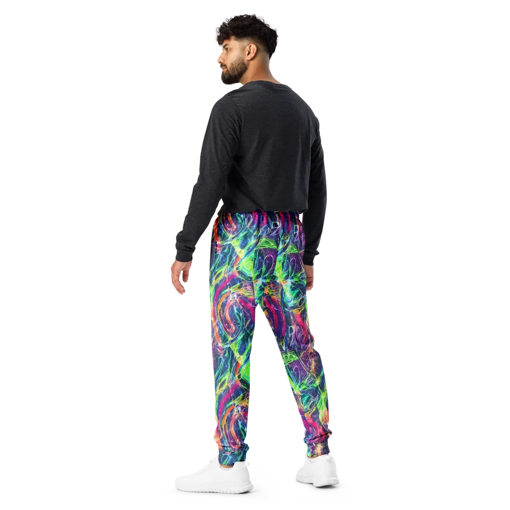 Electric Chromatic Drift on Men's Joggers — Back