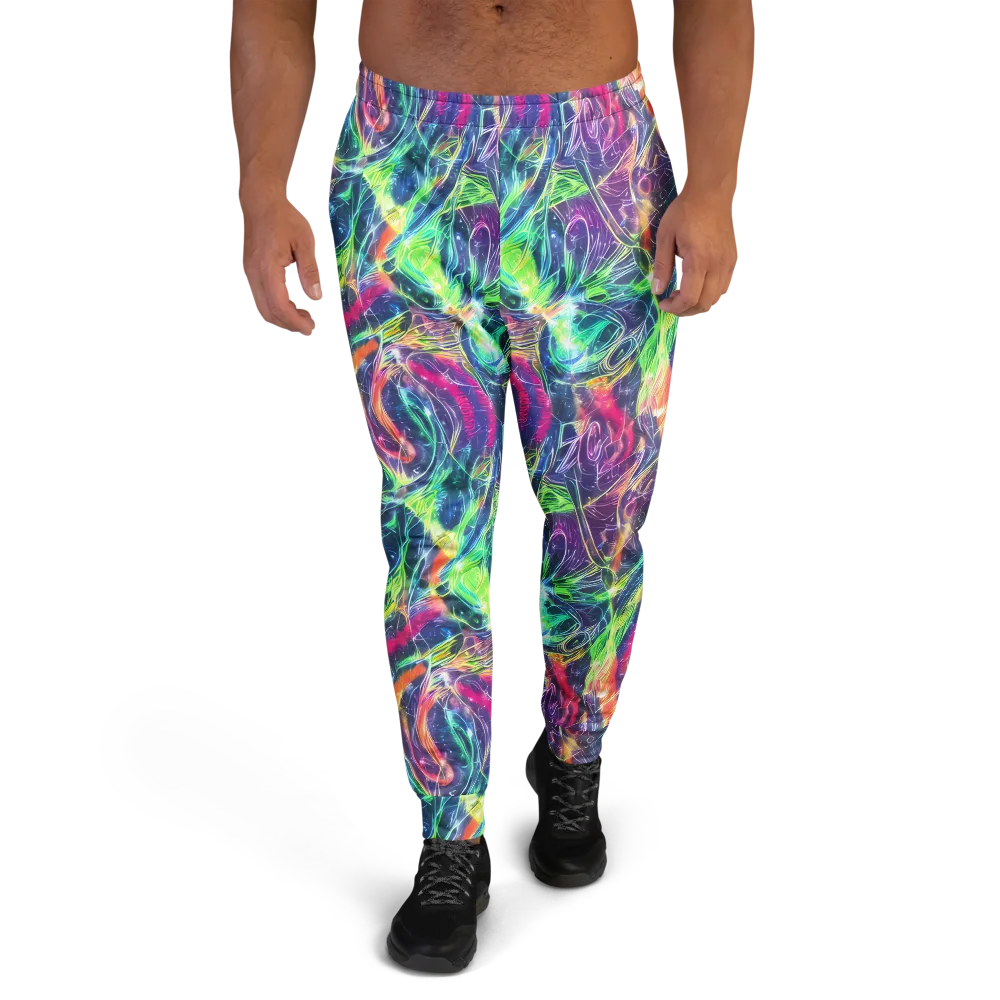 Electric Chromatic Drift on Men's Joggers — Front