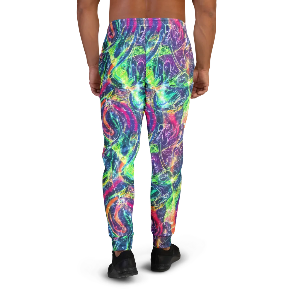 Electric Chromatic Drift on Men's Joggers — Back