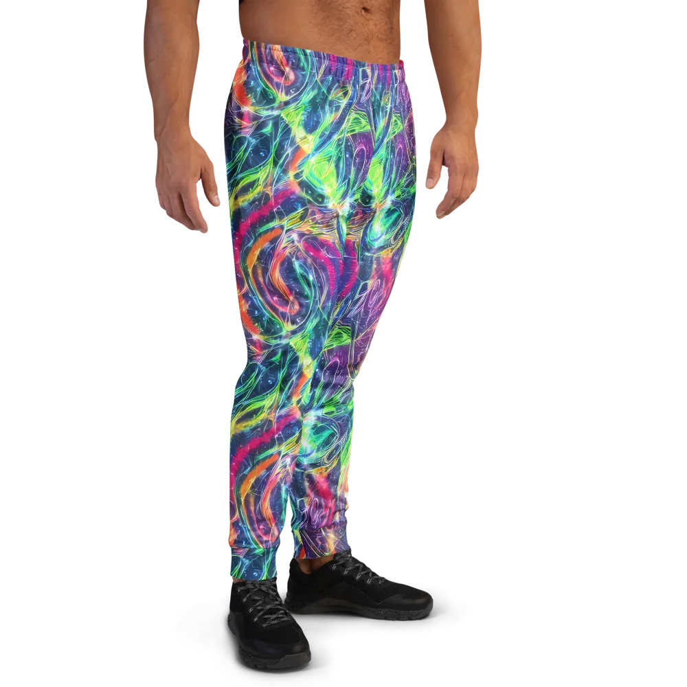 Electric Chromatic Drift on Men's Joggers — Right