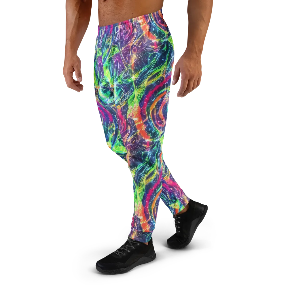 Electric Chromatic Drift on Men's Joggers — Left