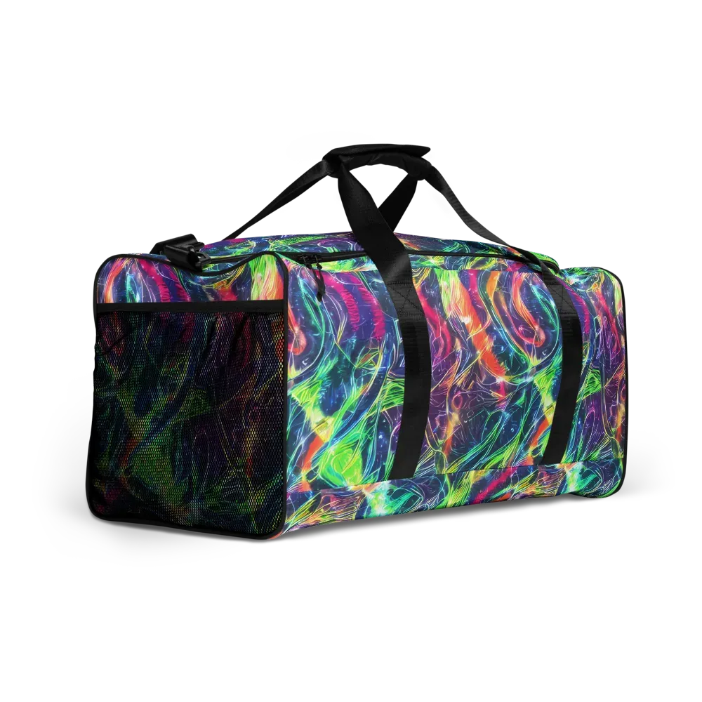 Electric Chromatic Drift on Duffle Bag — Right Front