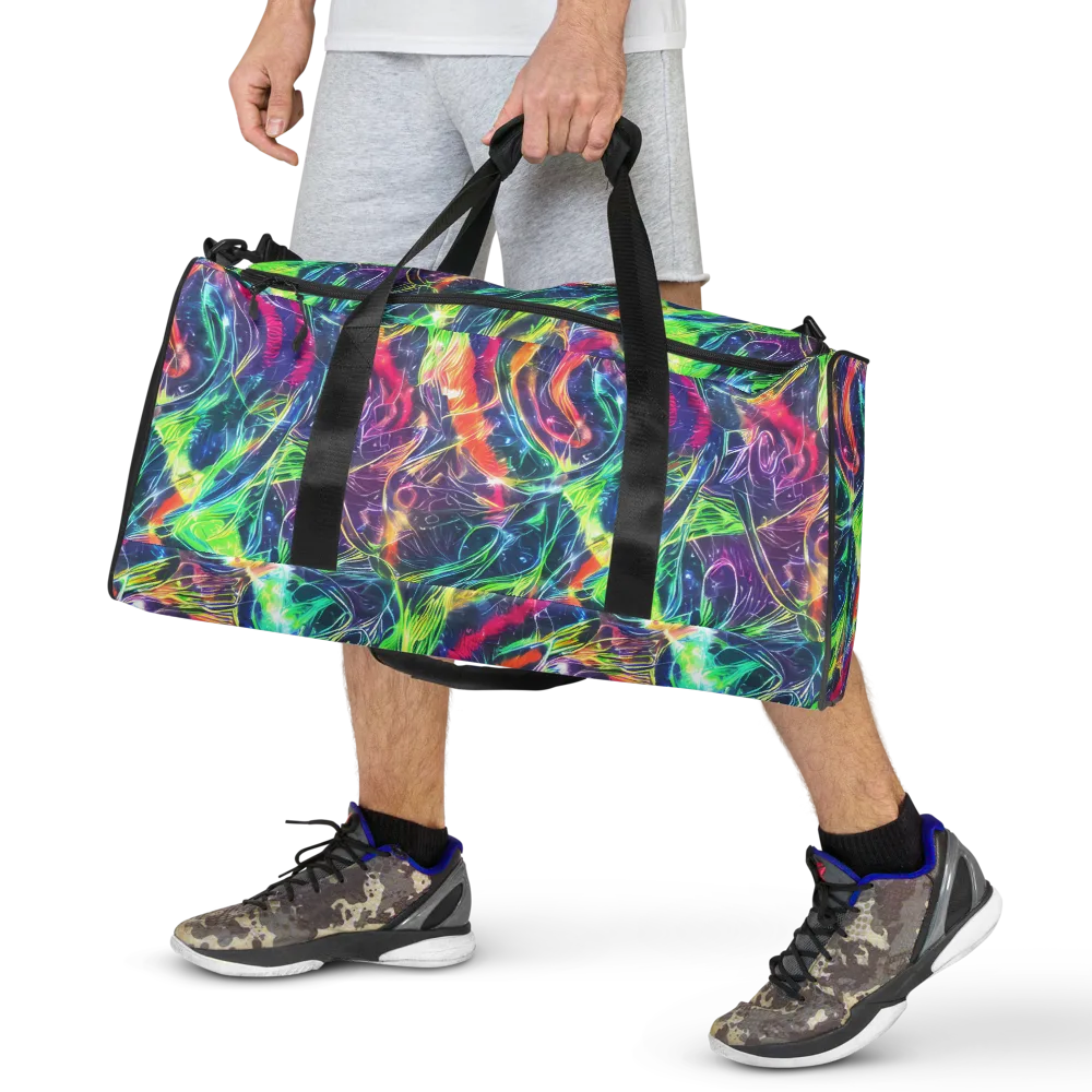 Electric Chromatic Drift on Duffle Bag — Front