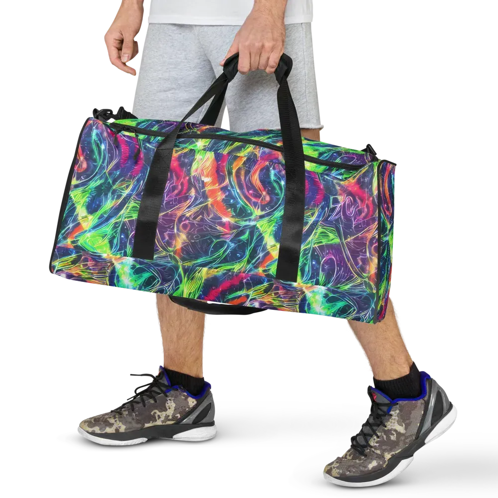 Electric Chromatic Drift on Duffle Bag — Front