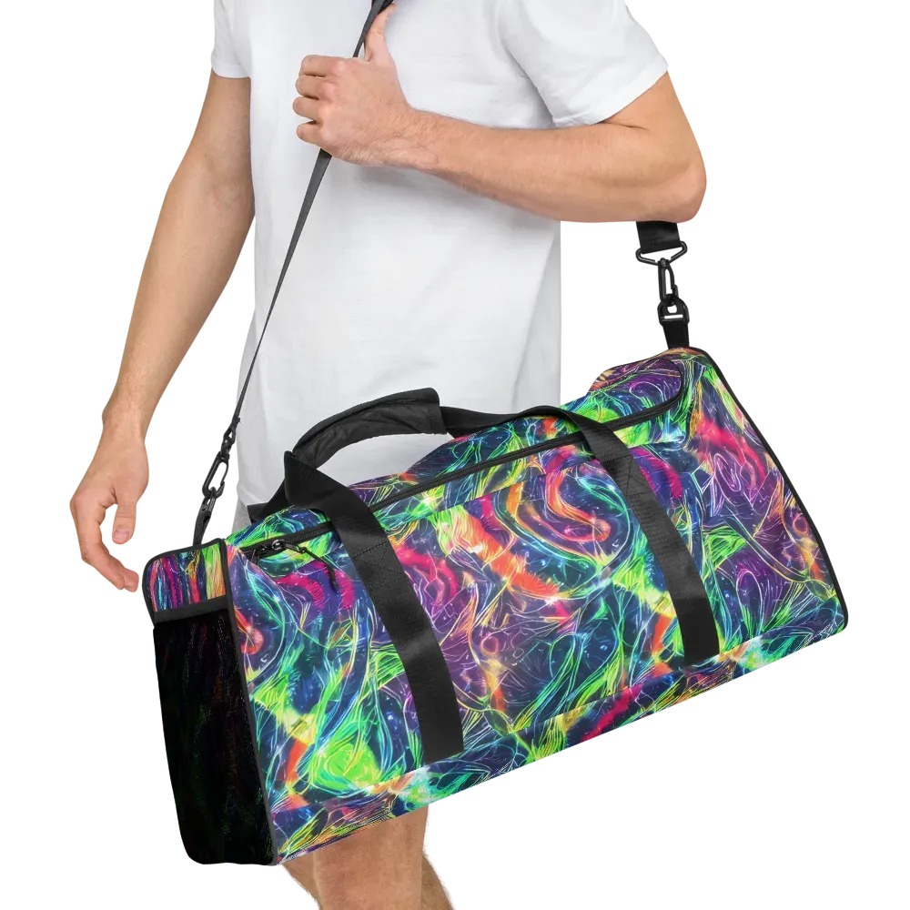 Electric Chromatic Drift on Duffle Bag — Right Front