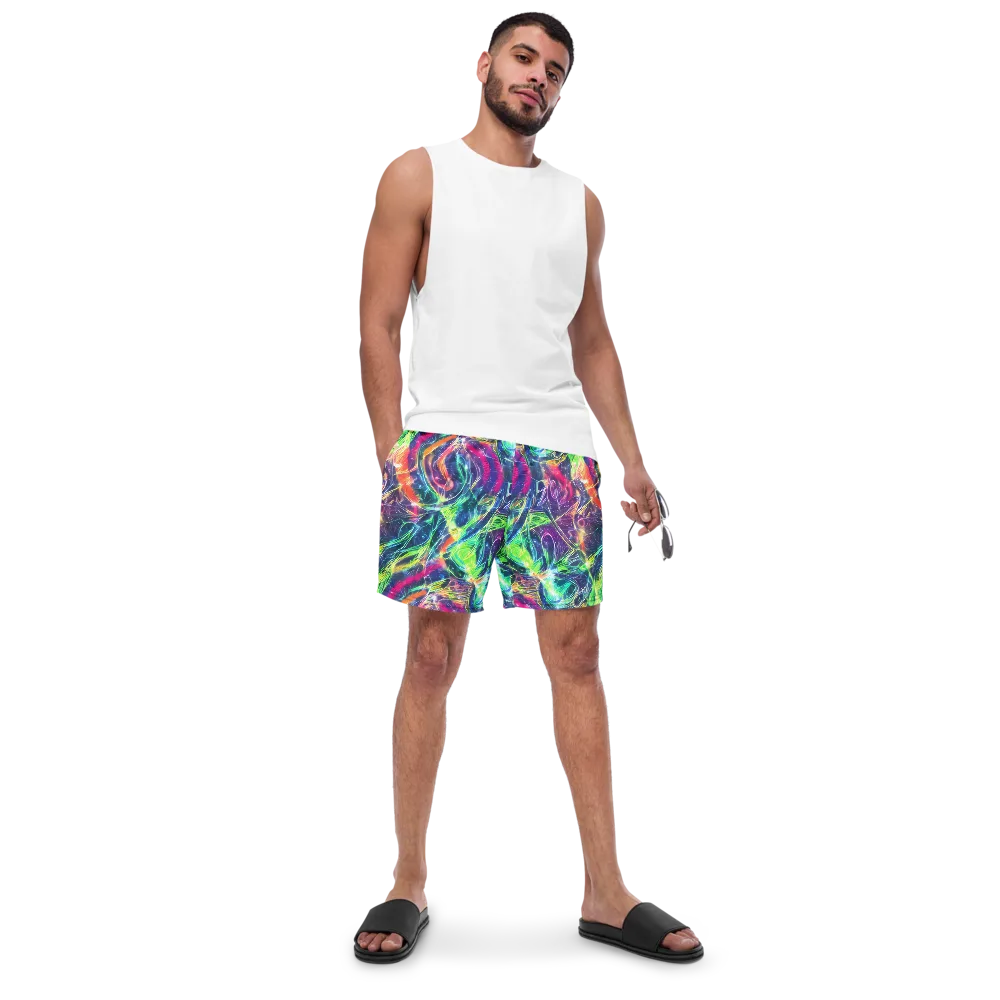 Electric Chromatic Drift on Swim Trunks — Front