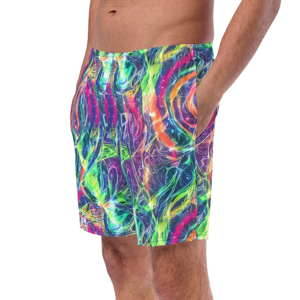 Electric Chromatic Drift on Swim Trunks — Left Front