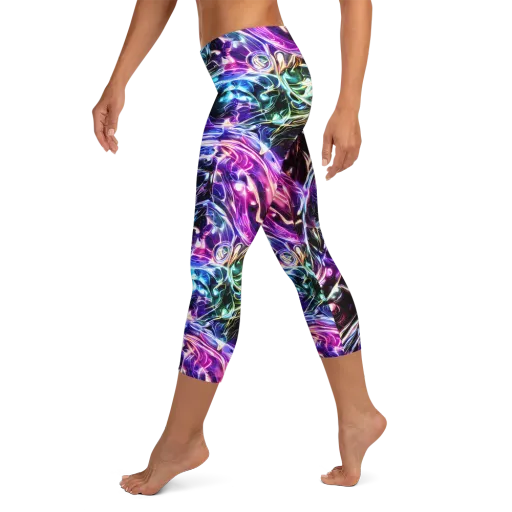 Cosmic Chrome on a Capri Leggings