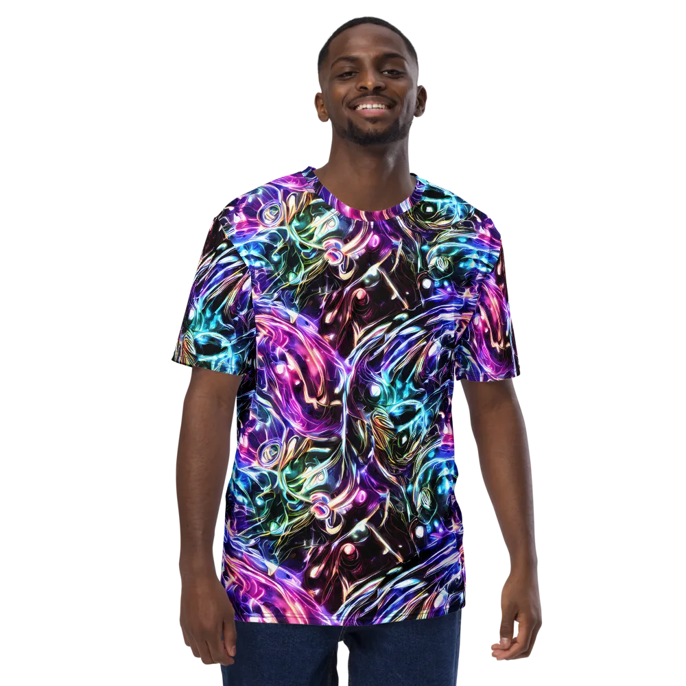 Cosmic Chrome on Men's Crew Neck T-Shirt — Front