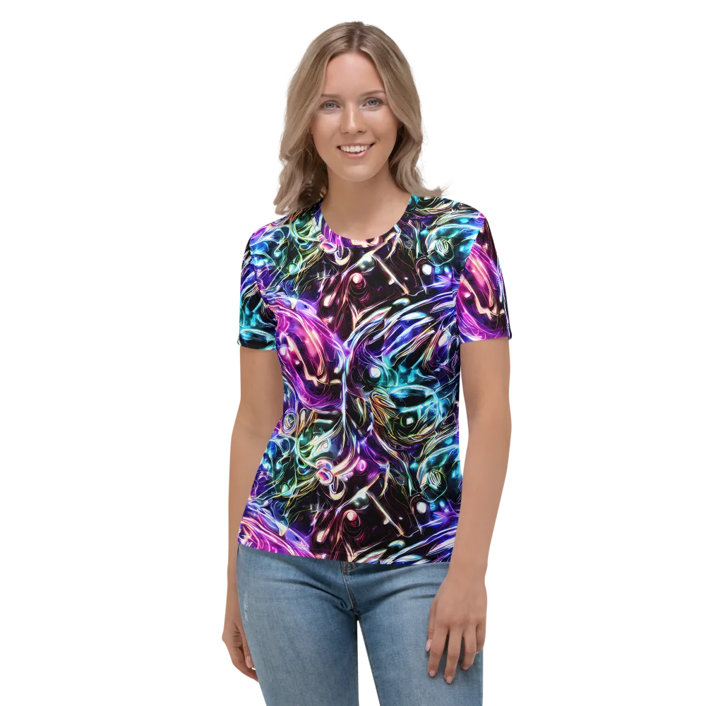 Cosmic Chrome on Women's Crew Neck T-Shirt — Front