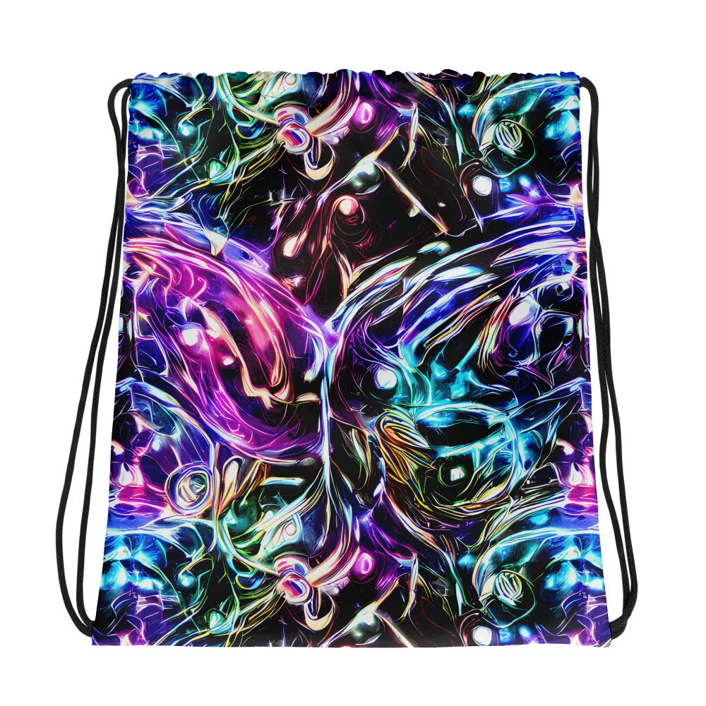 Cosmic Chrome on Drawstring Bag — Photo