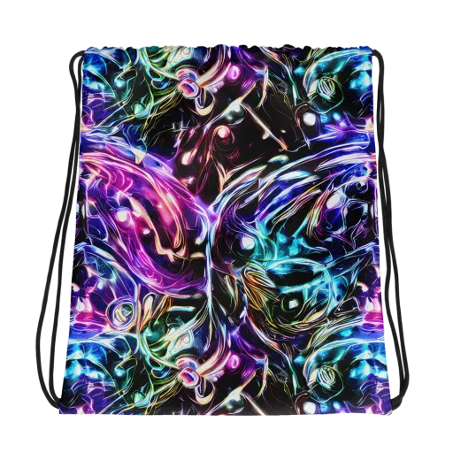 Cosmic Chrome on a Drawstring Bag