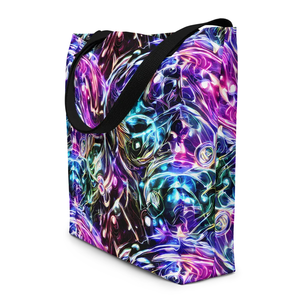 Cosmic Chrome on Large Tote Bag W/ Pocket — Front