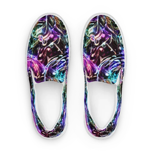 Cosmic Chrome on a Women's Slip-On Canvas Shoes