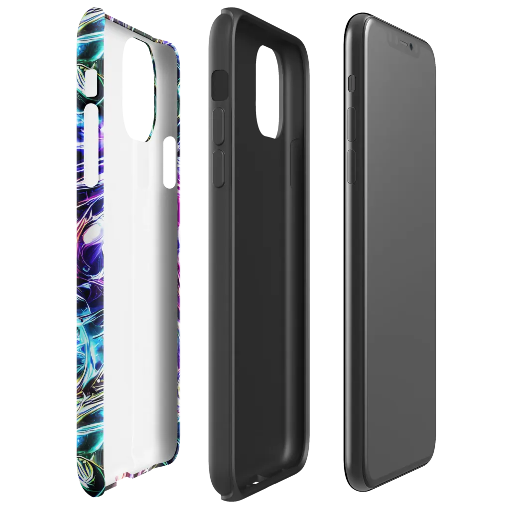 Cosmic Chrome on Tough Case for iPhone® — Right
