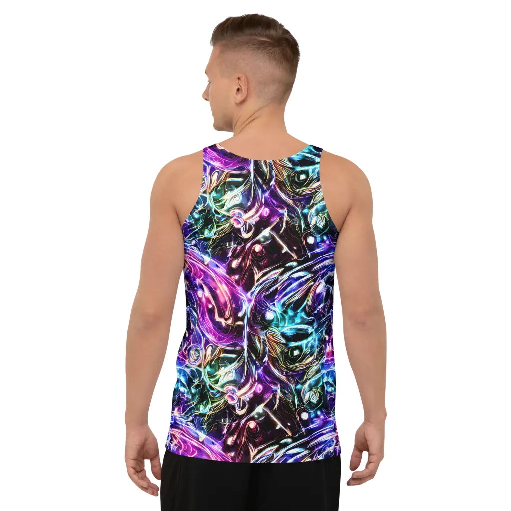 Cosmic Chrome on Men's Tank Top — Back