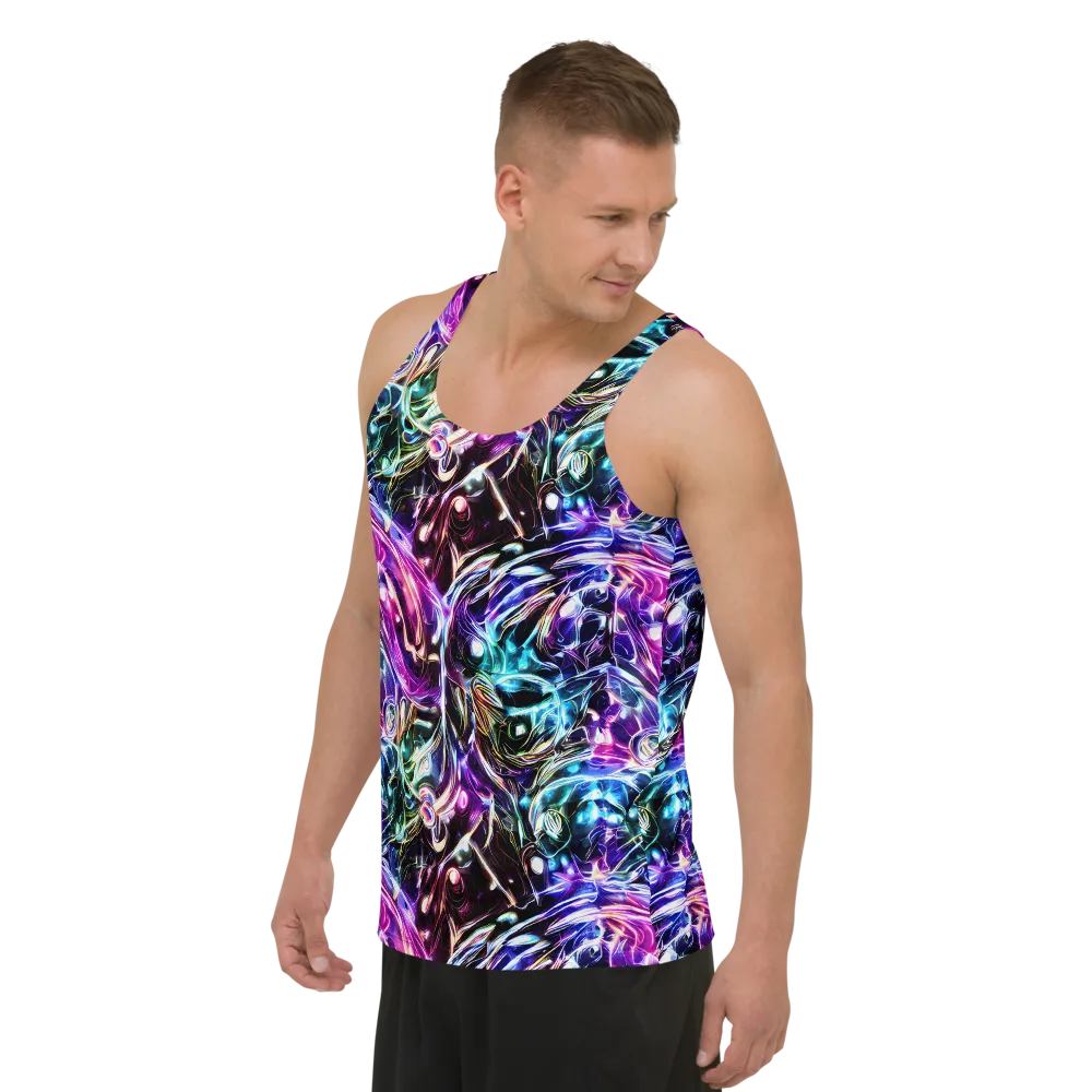 Cosmic Chrome on Men's Tank Top — Left Front