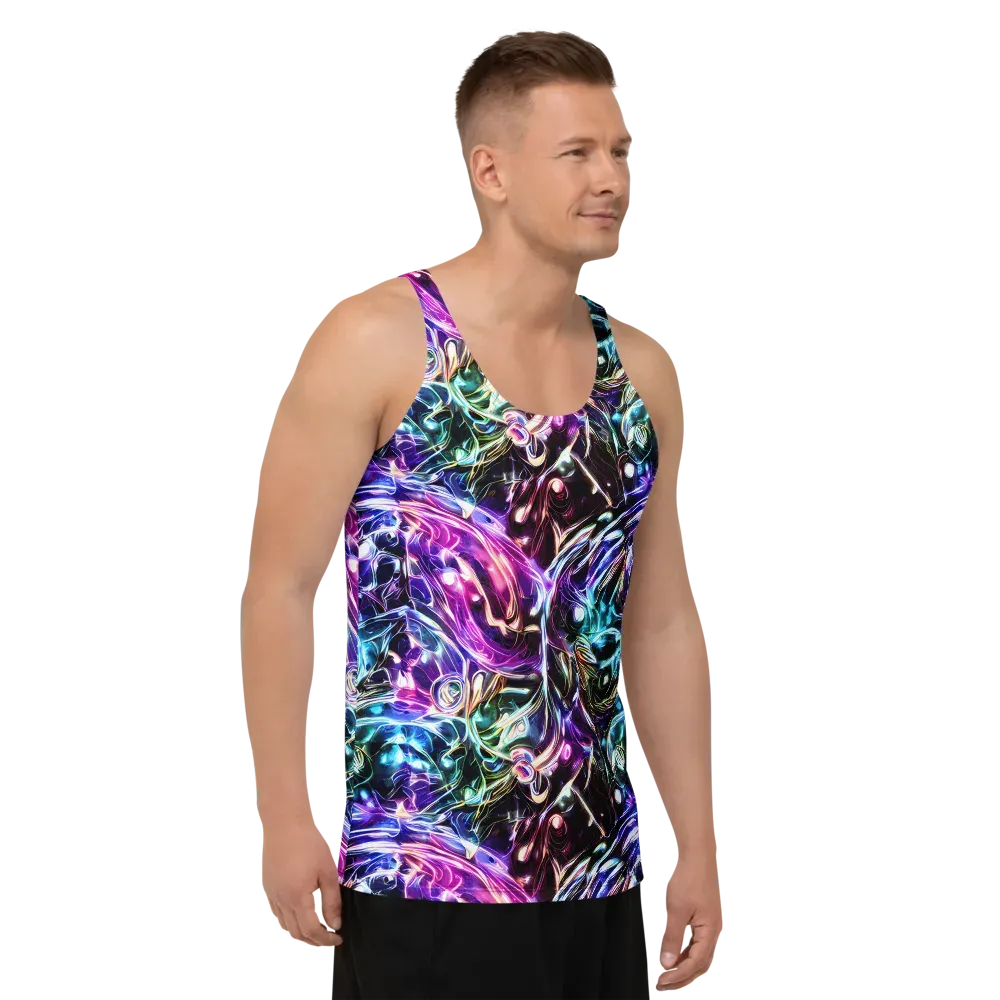 Cosmic Chrome on Men's Tank Top — Right Front