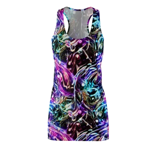 Cosmic Chrome on a Racerback Dress
